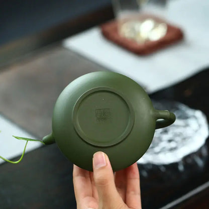 Handmade Green Kettle Yixing Purple Clay Teapot